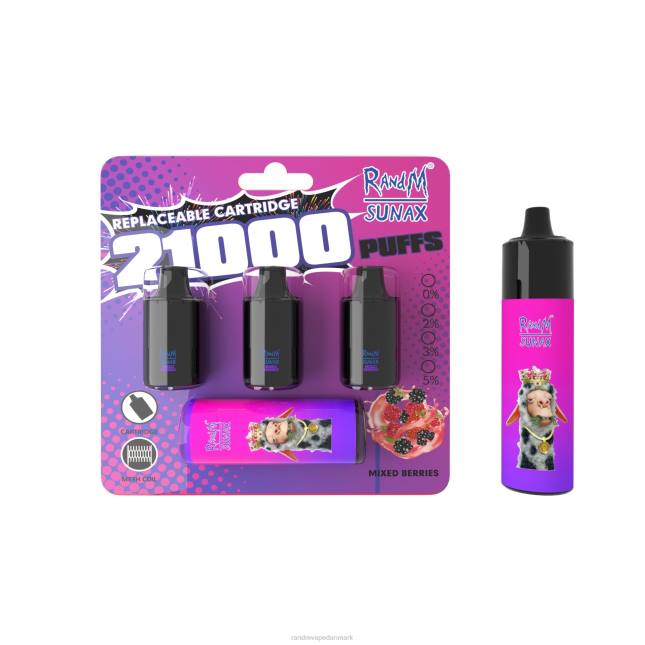 RandM Sunax 21000 luftstrømskontrol pod udskiftelig vape enhed 1 stk L06X270 blandede bær - RandM Vape Buy Online