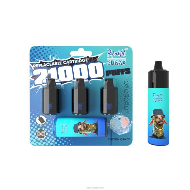 RandM Sunax 21000 luftstrømskontrol pod udskiftelig vape enhed 1 stk L06X273 candyfloss - RandM Vape Danmark