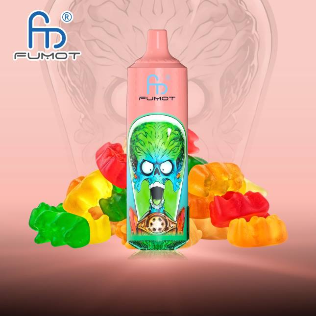 Fumot RandM Tornado 9000 pro vape enhed med batteri og ejuice display version 1 L06X189 Vingummibamse - RandM Smage