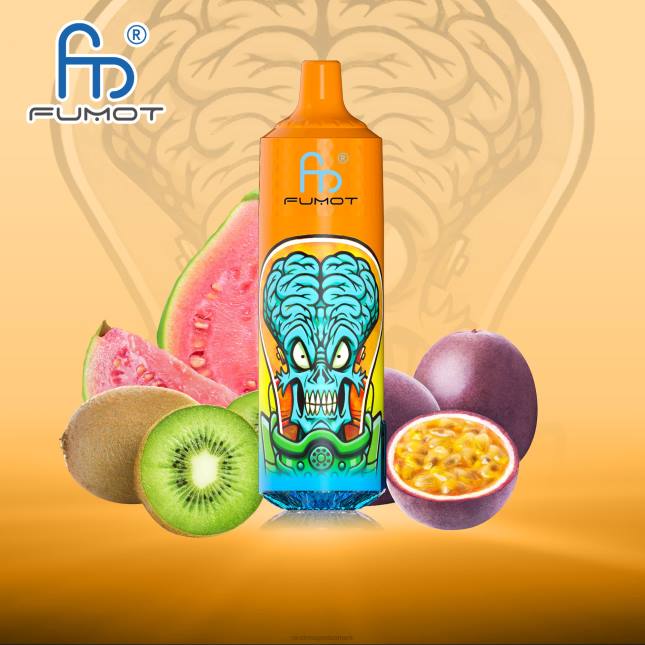 Fumot RandM Tornado 9000 pro vape enhed med batteri og ejuice display version 1 L06X190 kiwi passionsfrugt guava - RandM Vape Buy Online