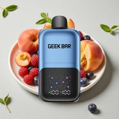 GEEK BAR 2GO 50000 Puffs 20mL Tobakssalt 5% Skærm Justerbar Smag Fersken & Bær