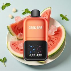 GEEK BAR 2GO Serie To 50000 Puffs Interaktiv Skærm Justerbar Smag/Vandmelon Bubbergummi Is 20mL 5% Nikotin
