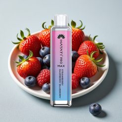 Hayati Pro Max 4000 Puffs Engangs Vape Jordbær Hindbær Blåbær Opladbar 1400mAh