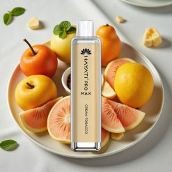 Hayati Pro Max 4000 Puffs Genopladelig Vape Fløde Tobak