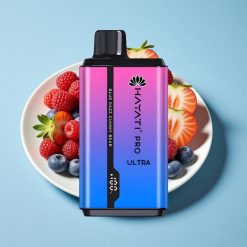 Hayati Pro Ultra 15000 Puffs 2×12ml 2% Nikotin Blå Hindbær Gummy Bjørn