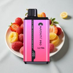 Hayati Pro Ultra 15000 Puffs 850mAh 2×12ml 2% Smag: Vingummibær Drue Jordbær Vingummibær