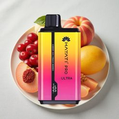 Hayati Pro Ultra 15000 Puffs 850mAh Kirsebær Is Fersken Mango