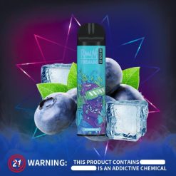 RandM Tornado 8000 luftstrømskontrol vape enhed 1 stk L06X248 blåbæris - RandM Vape Butik