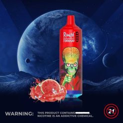 RandM Tornado 9000 vape pod enhed 1 pc version 2 L06X147 vandmelon brazz is - Best RandM Vape Flavors